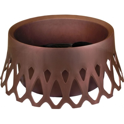 Plastia Samozavlažovací kvetináč Roseta pr. 400 mm, bronzový
