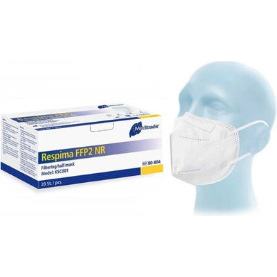Meditrade Respirátor Respima FFP2 bez ventilu bílý 20 ks