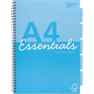 PUKKA PAD Špirálový zošit A4 linajkový Unipad Essentials Project Book mix