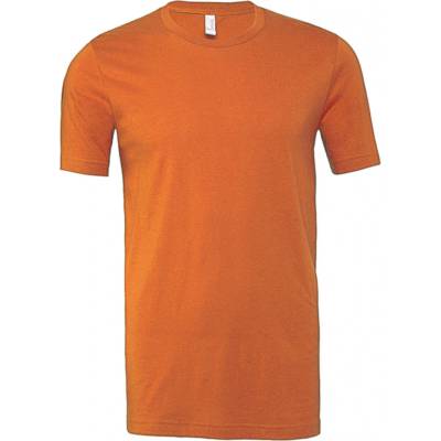 Bella Canvas tričko Unisex Jersey Heather CVC oranžové melírové