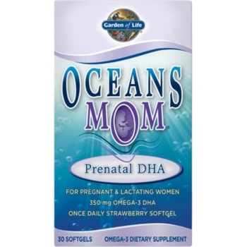 Garden of Life Oceans Mom | Prenatal DHA for Pregnant & Lactating Women [30 Гел капсули]