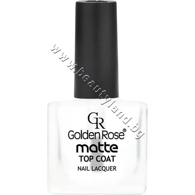 Golden Rose Лак за нокти Golden Rose Matte Topcoat, p/n GR-21100 - Матиращ топ лак (GR-21100)