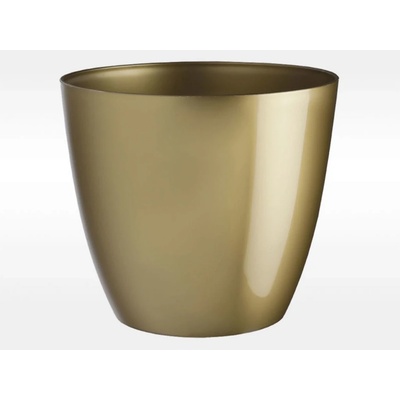 PLASTKON květináč Ella 15 cm zlatý – Zboží Mobilmania