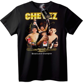 NOONEBRAND Тениска Chevez Непобеден шампион на бира - 2XL, Black