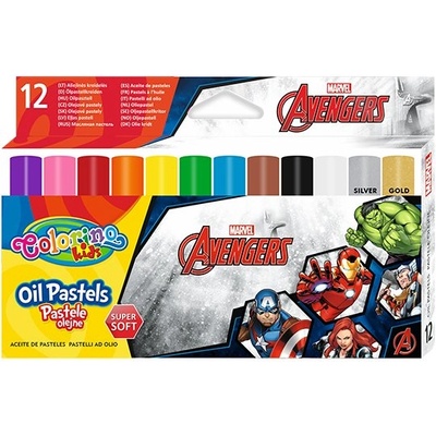 Colorino - Marvel Avengers маслени пастели 12 цвята