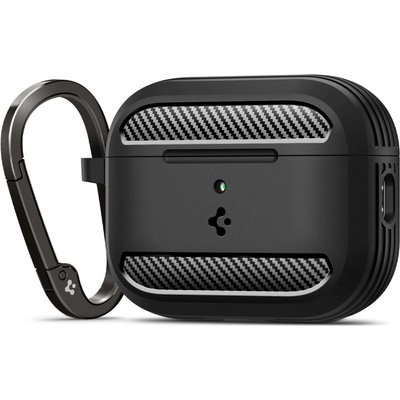 Spigen Калъф за Apple AirPods Pro 3 - Spigen Rugged Armor - Матово черен