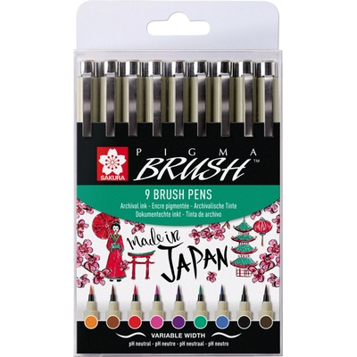 Sakura Pigma Sada Brush Pens – Zboží Dáma