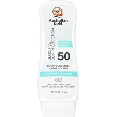 Australian Gold Sensitive слънцезащитен крем за чувствителна кожа SPF 50 237ml