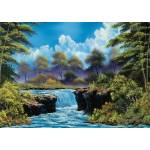 Schmidt Spiele - Puzzle Bob Ross: Waterfall in the glade - 1 000 piese