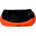 DUBEX JELLYBEAN - Small - меко правоъгълно легло, 50 x 38 x 19 см - оранжево - черно, Турция - 51105