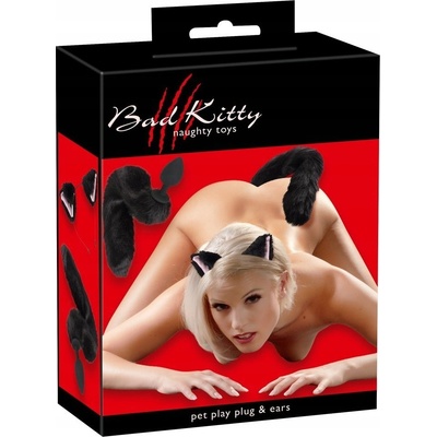 Bad Kitty Pet Play Plug and Ears kočičí set – Zboží Dáma