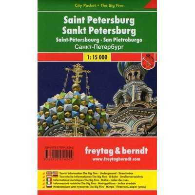 plán Petrohrad 1:15 t. kapesní laminovaný