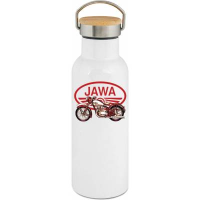 123TRIKO termoska Jawa 250/350 "Pérák", červené logo V9. 500 ml