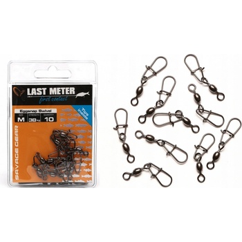 Savage Gear Karabínka s Obratlíkom Eggsnap Swivel M 23 kg 10 ks