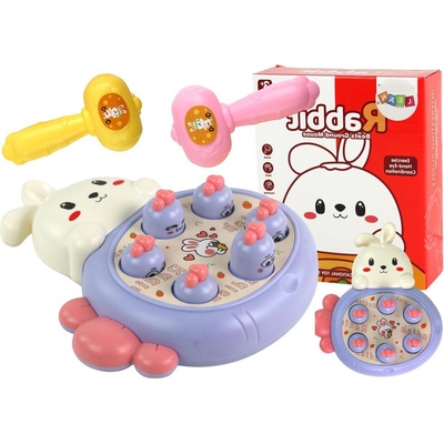 mamido Hra Králiček na Klepanie Mrkvy Zručnostná Whac-A-Mole Fialová