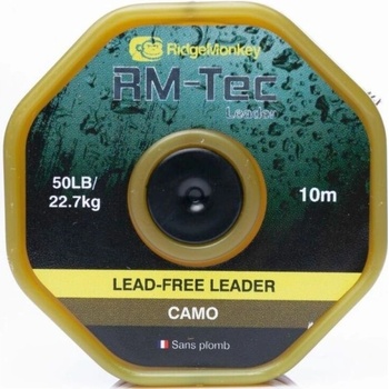 RidgeMonkey šnúra RM-Tec Lead Free Leader 10m 50lb Kamufláž