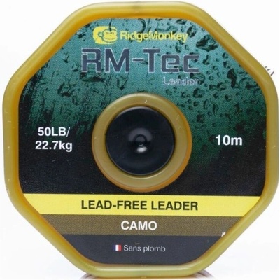 RidgeMonkey šnúra RM-Tec Lead Free Leader 10m 50lb Kamufláž