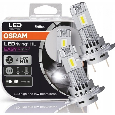 Osram LEDriving HL Easy H7/H18 PX26d/PY26d 12V 16,2W 64210DWESY-HCB