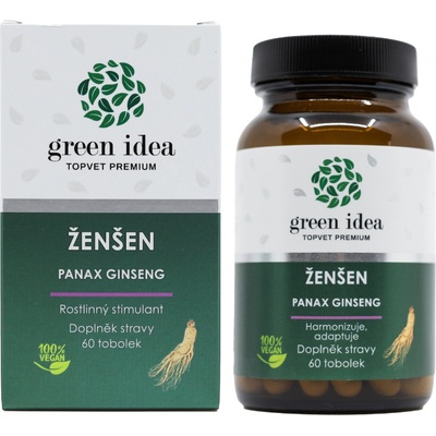 Green idea Ženšen bylinný extrakt 60 toboliek