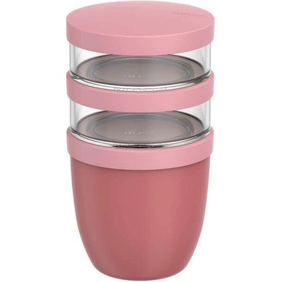 Mepal Ellipse 3dielny hrniec na obed s objemom 500 ml + 2 × 200 ml, fialová