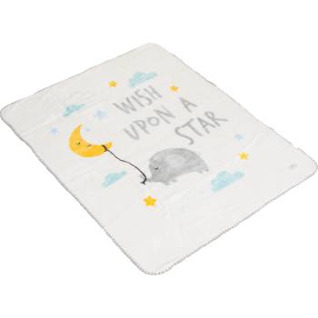 Cangaroo Бебешко одеяло Cangaroo - Softy Wish a upon a star, 110 х 140 cm, бяло (111868)