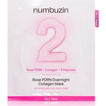Numbuzin No. 2 Rose PDRN OverNight Collagen Mask дълбоко подхранваща маска за нощ 4 бр