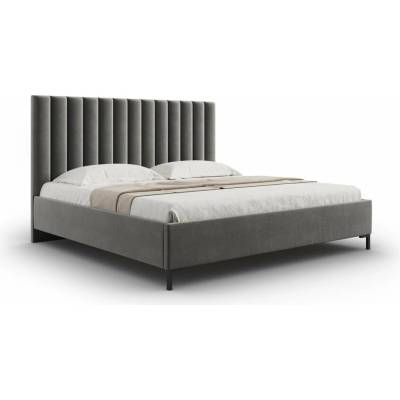 Mazzini Beds Casey s úložným priestorom s roštom Sivá