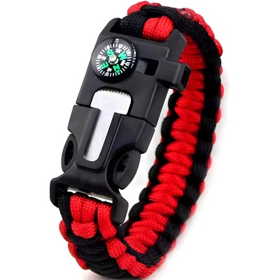 HARAHU Гривна за оцеляване - Червен / Черен kp36309 (36309)