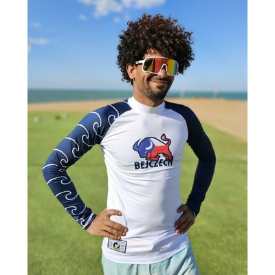 Raglan style BEJCZECH logo bílo/modré unisex
