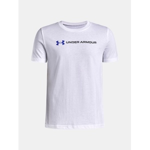 Under Armour UA B LOGO WORDMARK SS Тениска за момчета Under Armour | Byal | Момчешки | 118-127