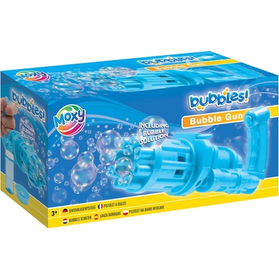 Moxy Детска играчка Moxy - Пистолет за балончета, с пълнител, 50 ml, син (600041 Blue)