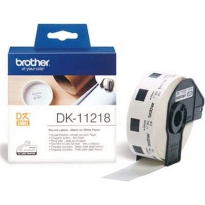 BROTHER DK-11218 (papírové / kulaté, průměr 24 mm -1000ks), DK11218