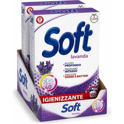 Soft Lavanda prací prášek s levandulovou vůní 2 x 105 PD