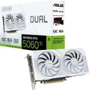 Image 1 of ASUS GeForce RTX 5060 Ti Dual OC White 8GB GDDR7 128bit (DUAL-RTX5060TI-O8G-WHITE/90YV0MP5-M0NA00)