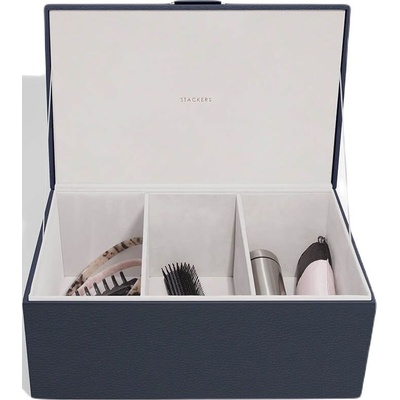 Stackers Кутия за съхранение Stackers Pebble 3 отделения морскосиня (75643)