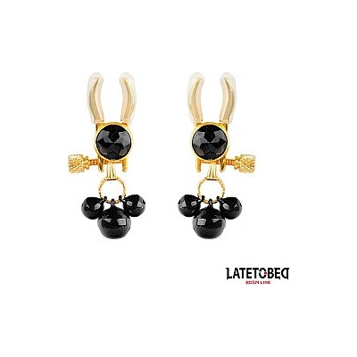 LATETOBED BDSM LINE Nipple Clamps with Bell