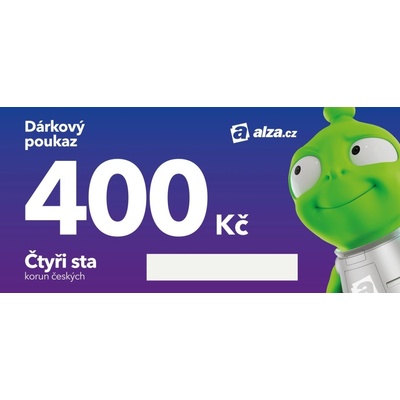 Elektronický dárkový poukaz Alza.cz na nákup zboží v hodnotě 400 Kč
