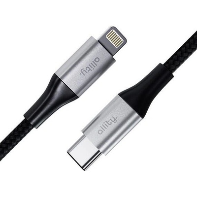 Allity GSM186389 USB-C/Lightning, 1m, černý