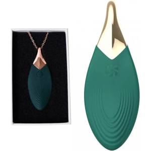  Вибриращо колие, стилен клиторен стимулатор - Liberty Leaf Green (9300-01LOLA)