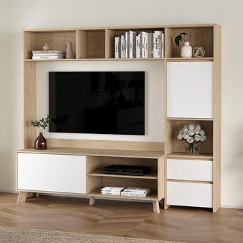 Холна секция Next Jackson Hickory и бял гланц