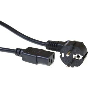 ACT Захранващ кабел ACT AK5145, от Schuko(м) към IEC 60320 C13(м), 0.5m, черен (AK5145)