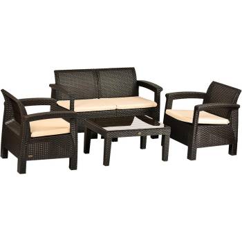 ИП-Градински сет toscana 4 части КАФЯВО(hk-955) (0131743)