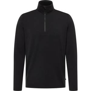 Heber Peak Мъжки вълнен пуловер Heber Peak MerinoBlend EvergreenHe. Half Zip Merino jumper - Black (005-7418-0113)