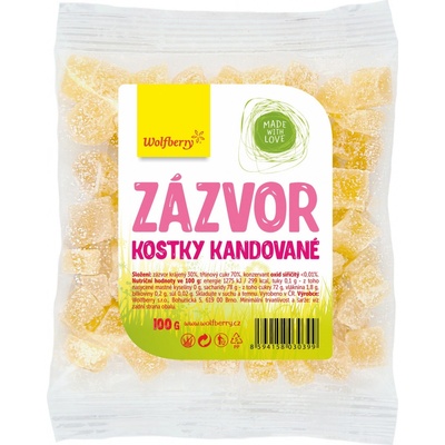 Wolfberry Zázvor kandovaný kostky 100 g