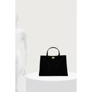 Zadig&Voltaire шопинг чанта дамска от велур JACK (LWBA04561)