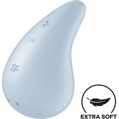 Satisfyer Přikládací Dew Drop modrý silikonový na klitoris