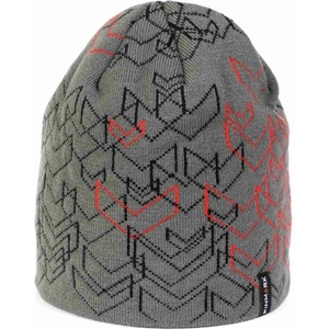 Finmark зимна шапка сиво, черно, червено uni (fc2304)