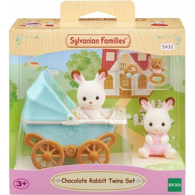Sylvanian Families 5432 Dvojčátka čokoládových králíků v kočárku