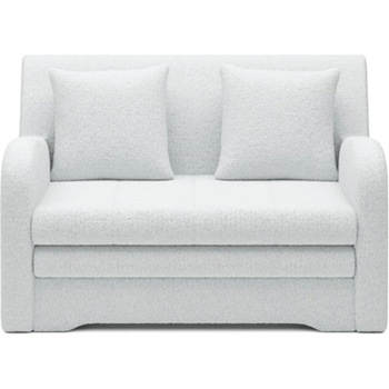 Eltap Бял разтегателен диван с място за съхранение от букле 130 cm Ario - ELTAP (SO-AR-01ROY)