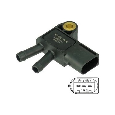 Senzor, tlak výfukového plynu DELPHI DPS00014